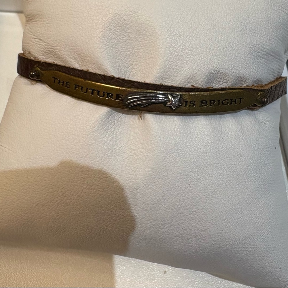 Waxing Poetic Gold and Brown Bracelet
